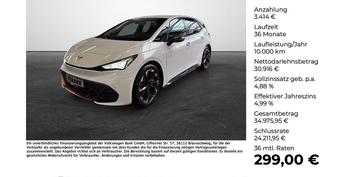 Cupra Born 5.613 km 34.330 &euro; Osnabrück 49078