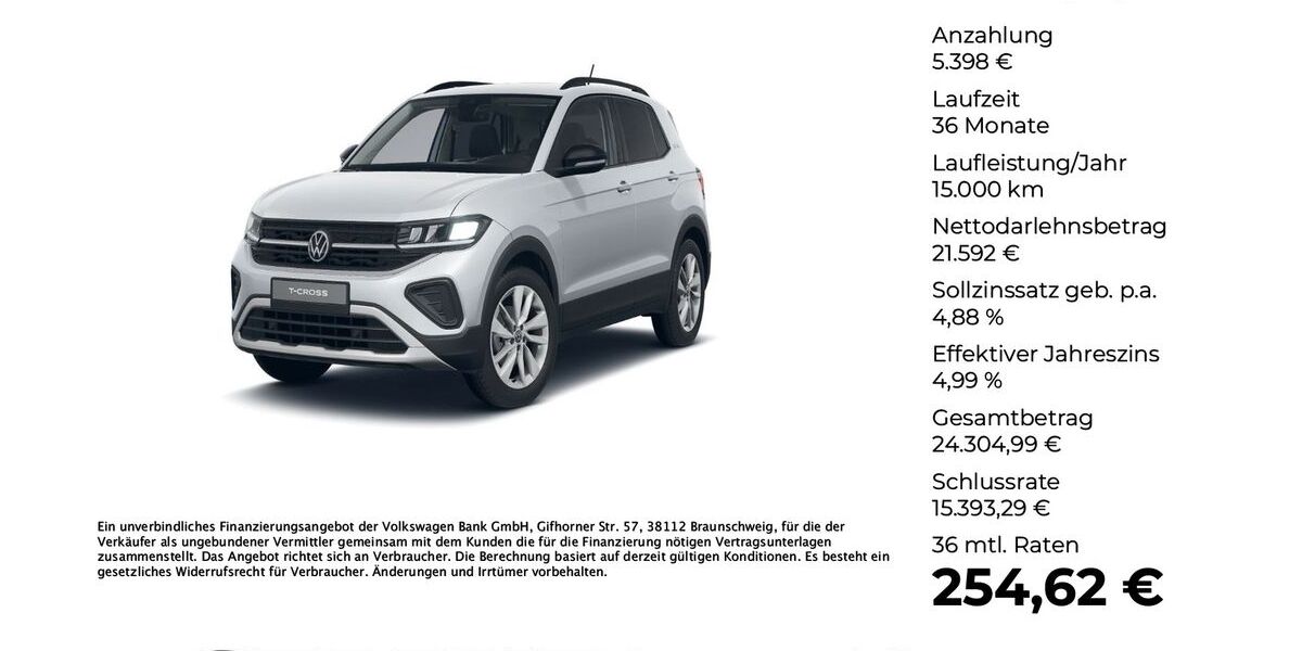 VW T-Cross 15.000 km 26.550 &euro; Versmold 33775