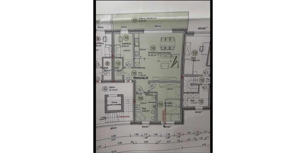 Etagenwohnung Osnabrück Eversburg - 3 Zimmer, 85 m&sup2;, 1.200&euro; | Angebot:26581867