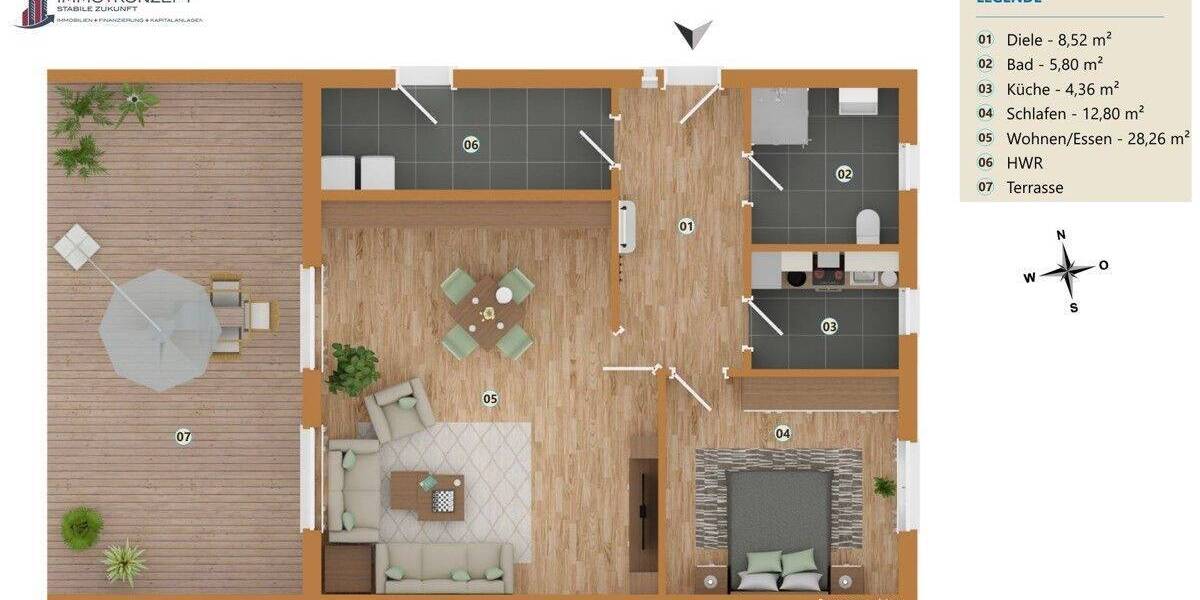 Einfamilienhaus Rieste - 2 Zimmer, 71 m&sup2;, 175.000&euro; | Angebot:23950303