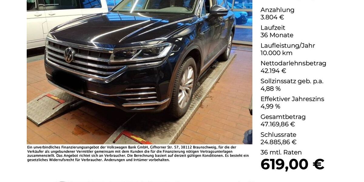 VW Touareg 65.454 km 45.998 &euro; Osnabrück 49078