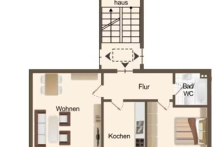 2 Zimmer Wohnung | frisch modernisiert in Hasbergen 2 zimmer