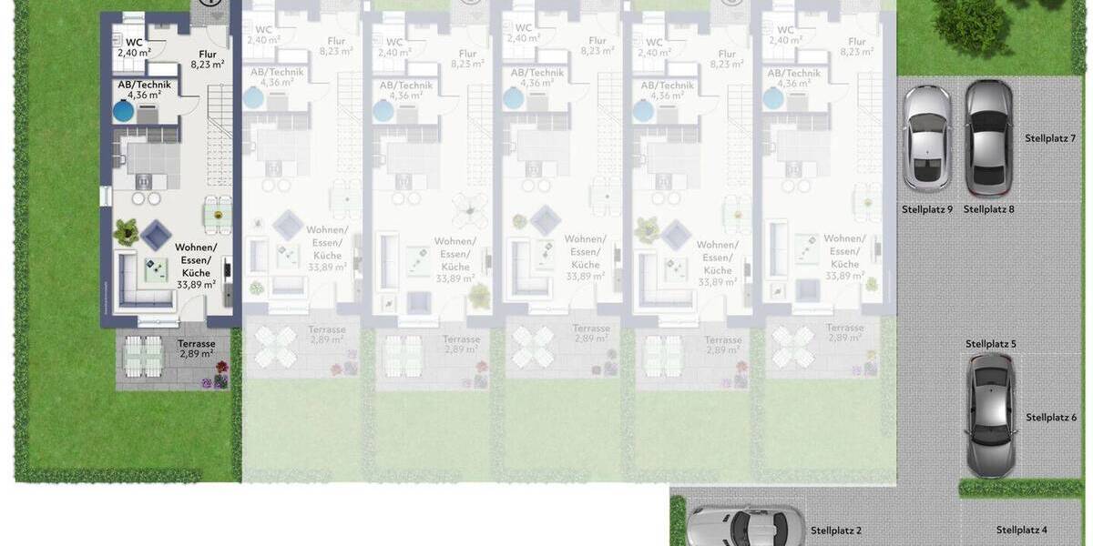 Reihenendhaus Ibbenbüren Stadt - 4 Zimmer, 136 m&sup2;, 539.000&euro; | Angebot:26331282