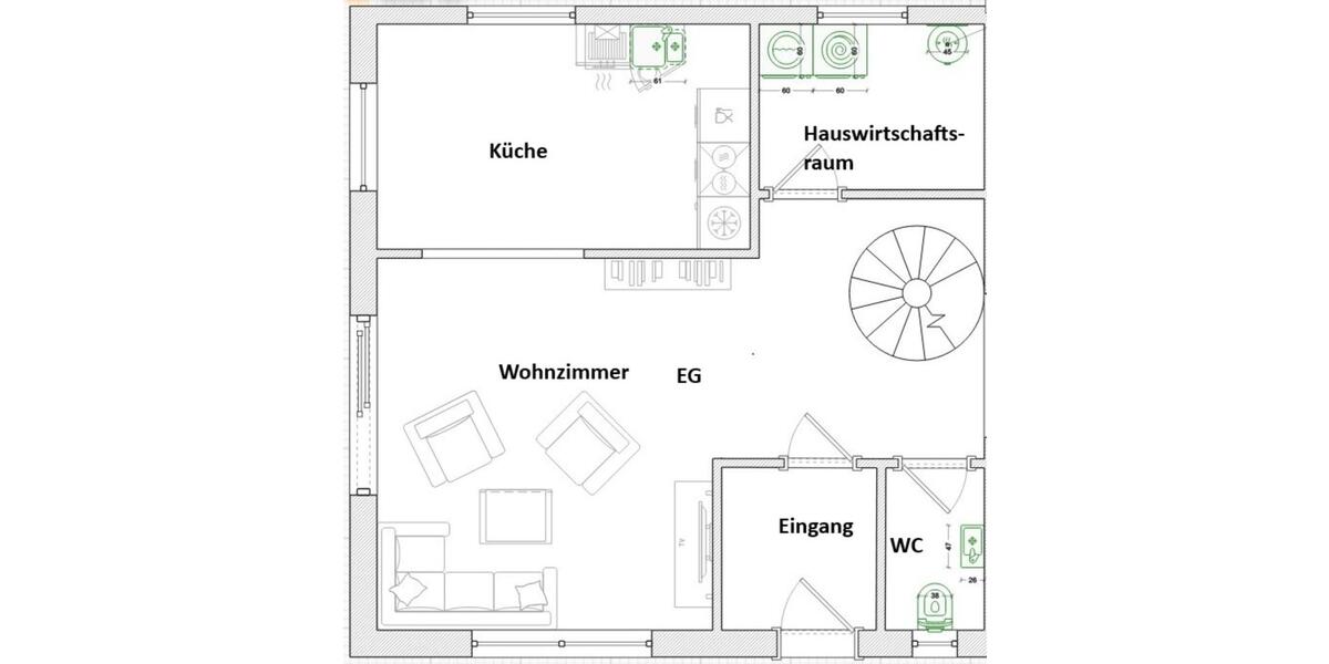 Doppelhaushälfte Osnabrück Dodesheide - 1 Zimmer, 75 m&sup2;, 975&euro; | Angebot:25255591
