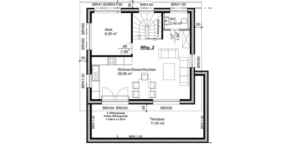 Maisonettenwohnung Osnabrück Gretesch - 3 Zimmer, 78 m&sup2;, 1.250&euro; | Angebot:26580610