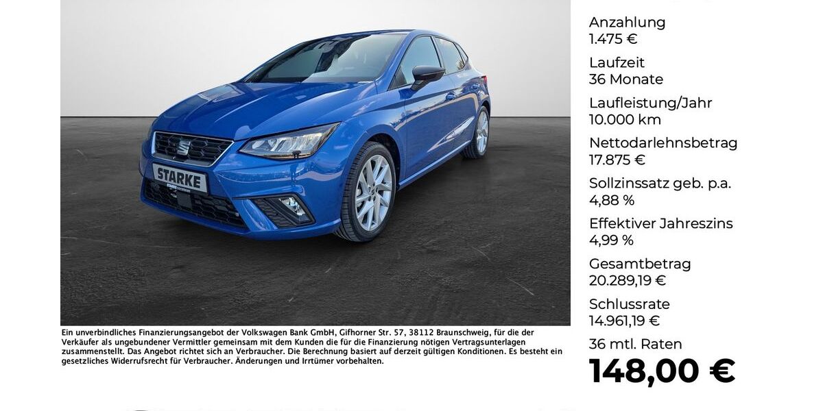 Seat Ibiza 9.110 km 18.690 &euro; Wallenhorst 49134