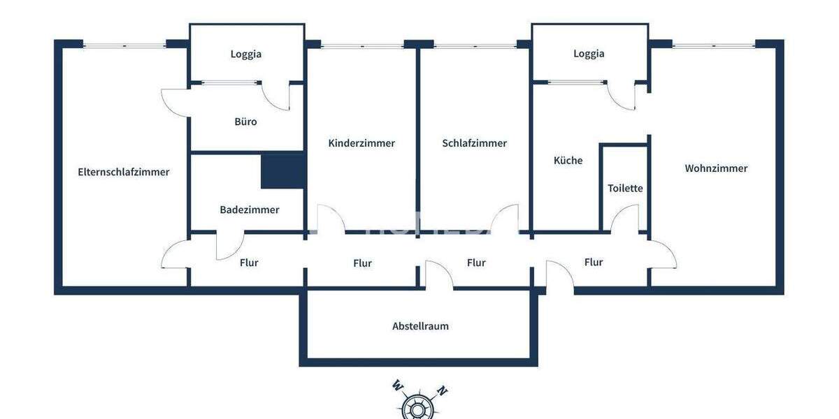 Etagenwohnung Osnabrück Schinkel-Ost - 4 Zimmer, 140 m&sup2;, 220.000&euro; | Angebot:25265152