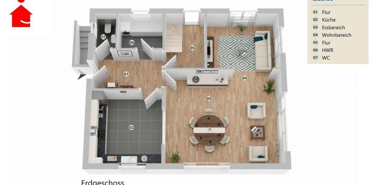 Einfamilienhaus Mettingen Querenberg - 6 Zimmer, 121 m&sup2;, 349.000&euro; | Angebot:26797106