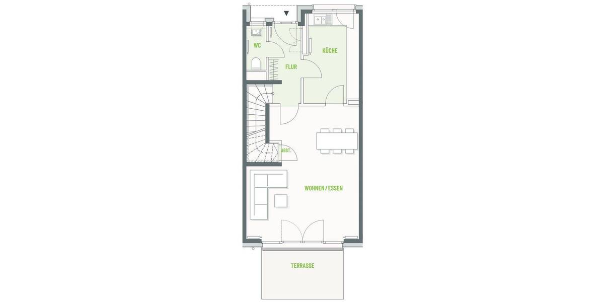 Reihenmittelhaus Osnabrück Atter - 5 Zimmer, 148 m&sup2;, 1.635&euro; | Angebot:26846682