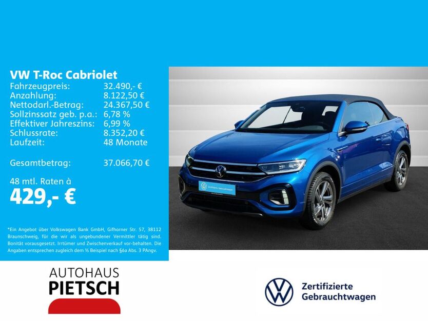 VW T-Roc 21.655 km 32.490 € Melle 49324