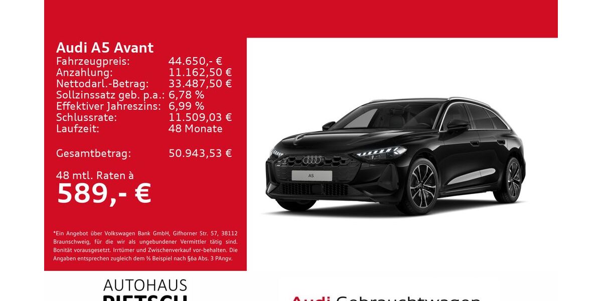 Audi A5 4.892 km 44.650 &euro; Melle 49324