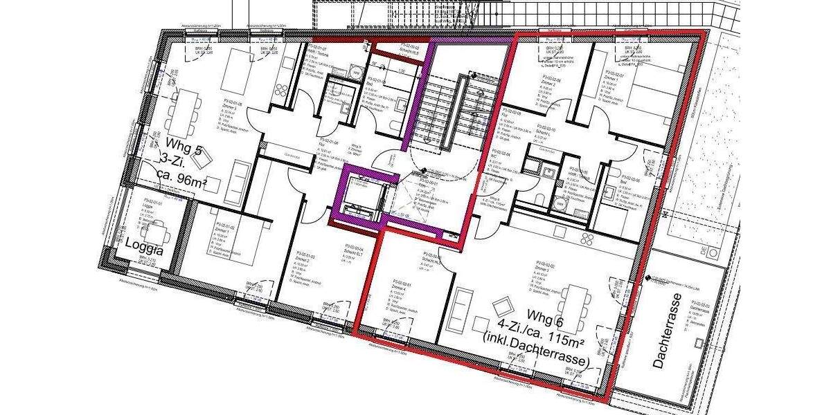 Etagenwohnung Ibbenbüren Stadt - 4 Zimmer, 115 m&sup2;, 1.265&euro; | Angebot:25729230