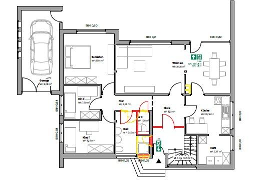 Erdgeschoßwohnung Ibbenbüren Bockraden - 5 Zimmer, 108 m&sup2;, 1.425&euro; | Angebot:25305658