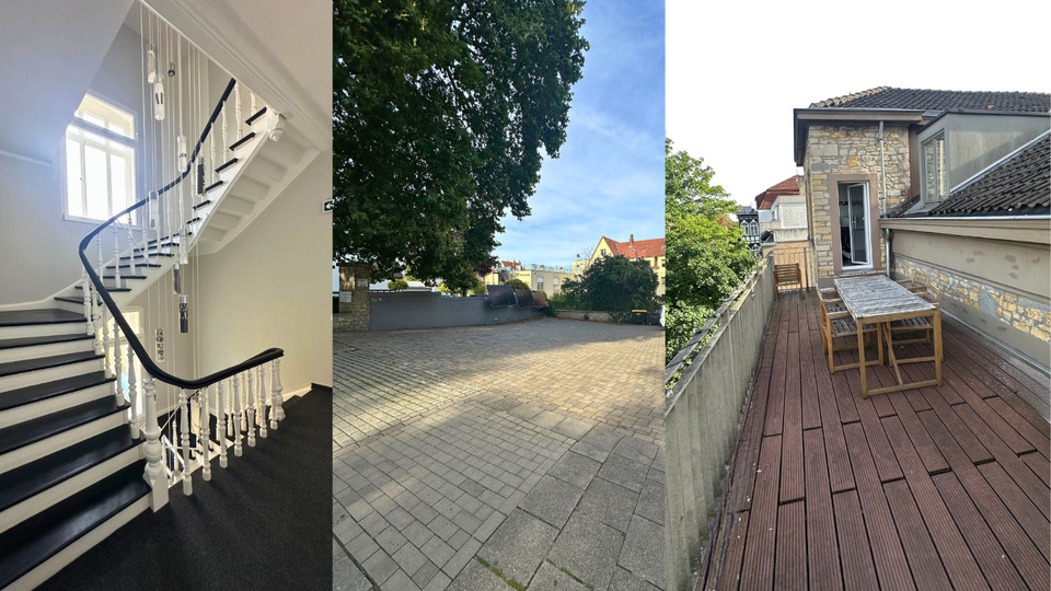 Büro Osnabrück, Büroraum mit Terasse in Villa zu vermieten