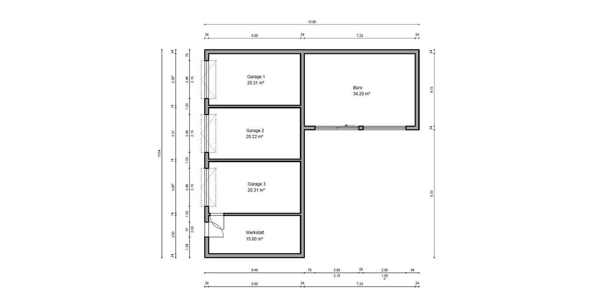 Zweifamilienhaus mit Scheune und großen Eigentumsgrundstück 1 zimmer