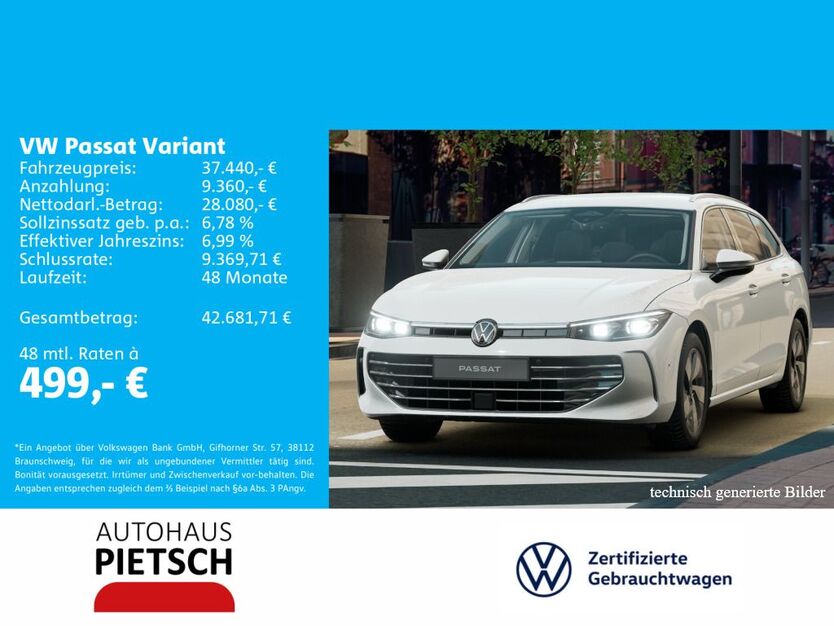 VW Passat Variant 19.817 km 37.440 € Melle 49324