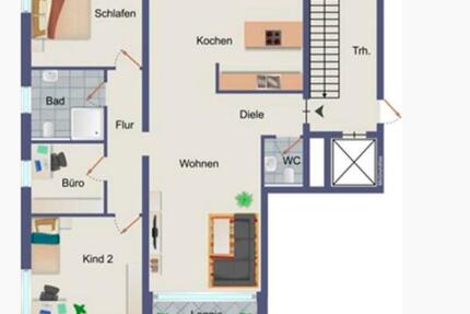 Wohnung Osnabrück Gretesch - 4 Zimmer, 107 m&sup2;, 1.340&euro; | Angebot:27592294