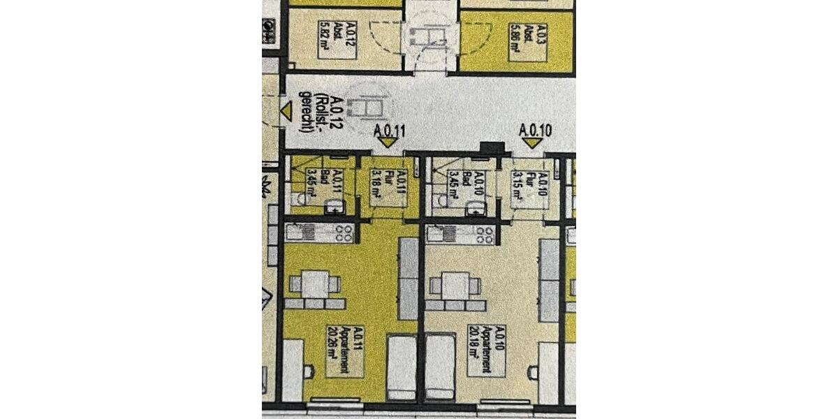 Erdgeschoßwohnung Osnabrück - 1.5 Zimmer, 29 m&sup2;, 135.000&euro; | Angebot:26229627
