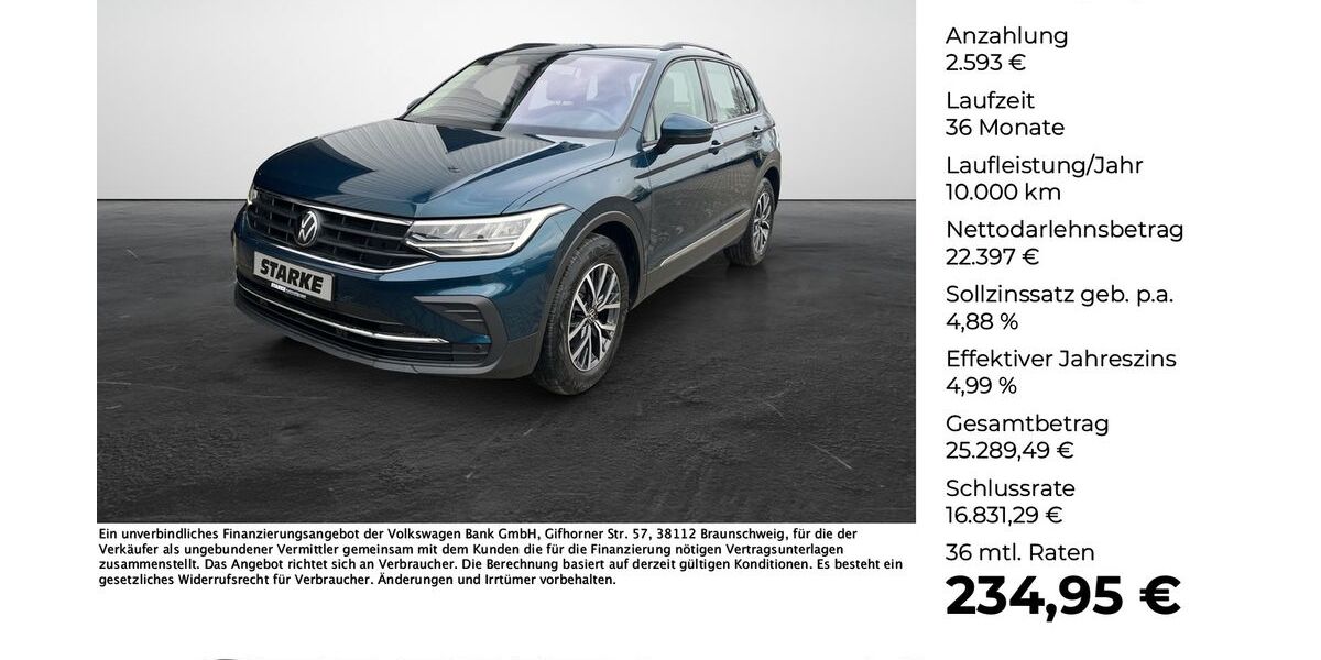 VW Tiguan 107.673 km 24.990 &euro; Georgsmarienhütte (Osnabrück) 49124