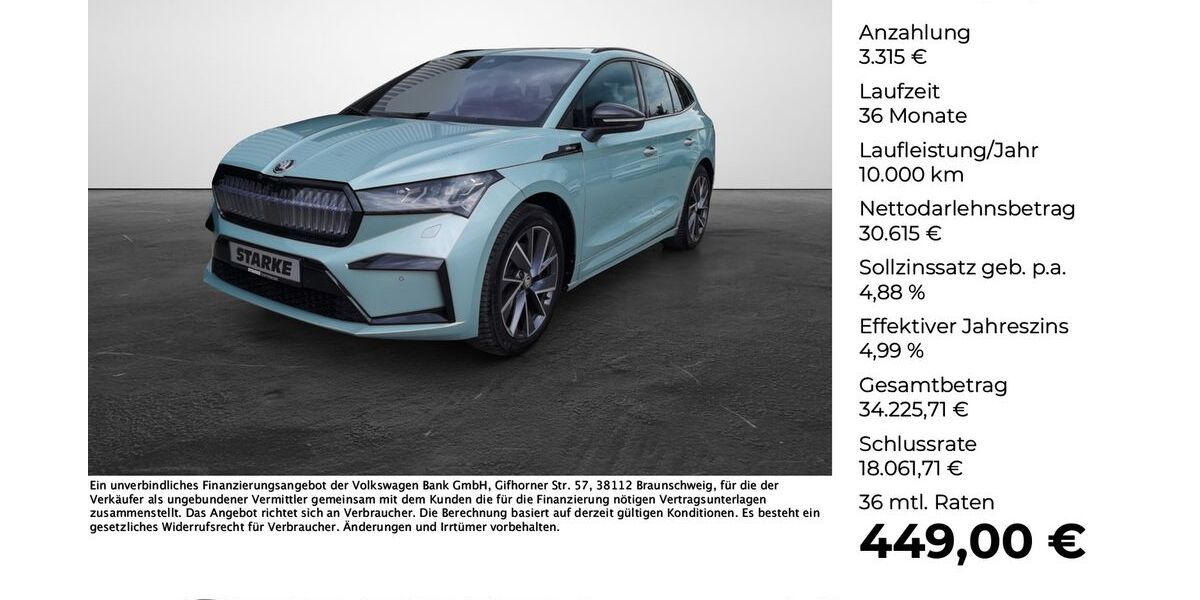 Skoda Enyaq 82.761 km 33.930 &euro; Georgsmarienhütte 49124