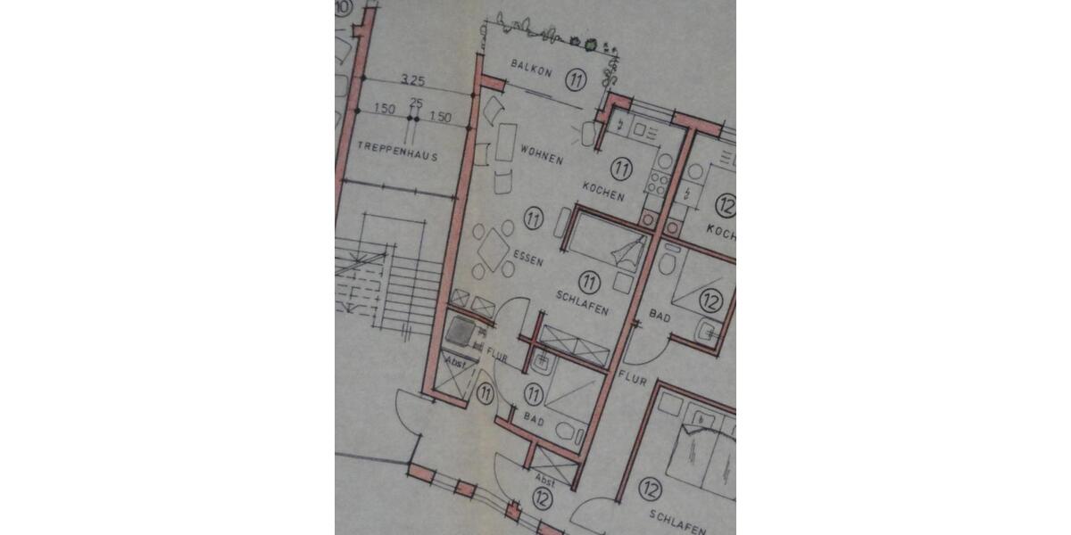 Etagenwohnung Bramsche - 1 Zimmer, 50 m&sup2;, 450&euro; | Angebot:25395017