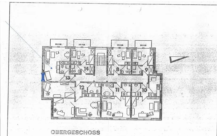 Etagenwohnung Osnabrück Nahne - 1 Zimmer, 39 m&sup2;, 495&euro; | Angebot:25363847
