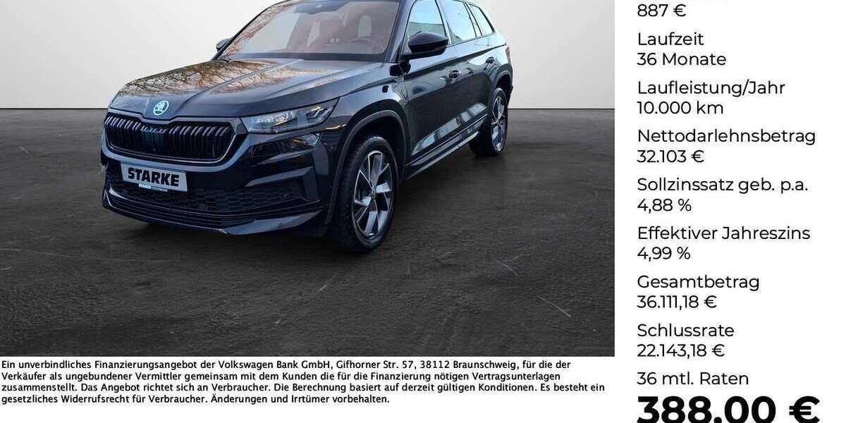 Skoda Kodiaq 118.002 km 32.990 &euro; Osnabrueck 49084