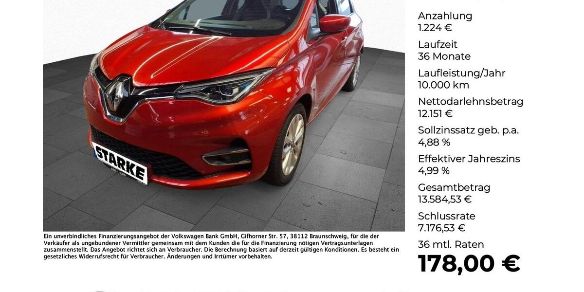 Renault ZOE 53.105 km 13.375 &euro; Osnabrück 49078