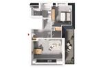 Dachgeschoßwohnung Lotte - 2 Zimmer, 68 m&sup2;, 1.039&euro; | Angebot:24247076