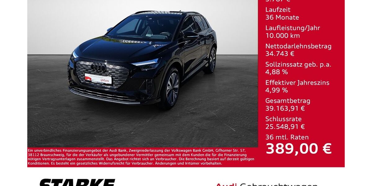 Audi Q4 e-tron 38.820 km 36.940 &euro; Osnabrück 49080