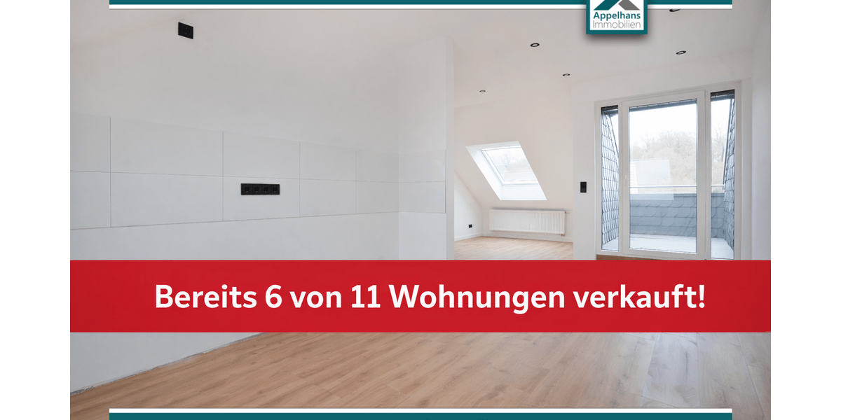 Etagenwohnung Osnabrück Gretesch - 3 Zimmer, 74 m&sup2;, 249.000&euro; | Angebot:24793406