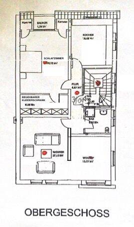 Etagenwohnung Osnabrück Westerberg - 2 Zimmer, 110 m&sup2;, 1.300&euro; | Angebot:26826194