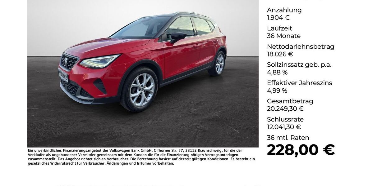 Seat Arona 24.317 km 19.295 &euro; Osnabrück 49078