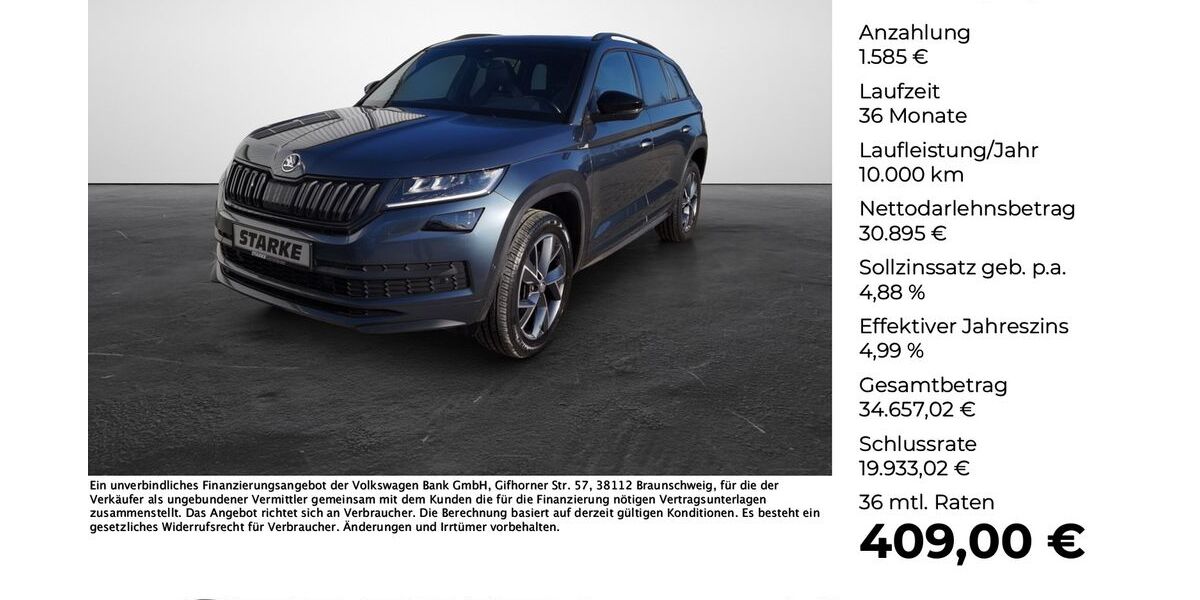 Skoda Kodiaq 73.619 km 31.990 &euro; Georgsmarienhütte 49124