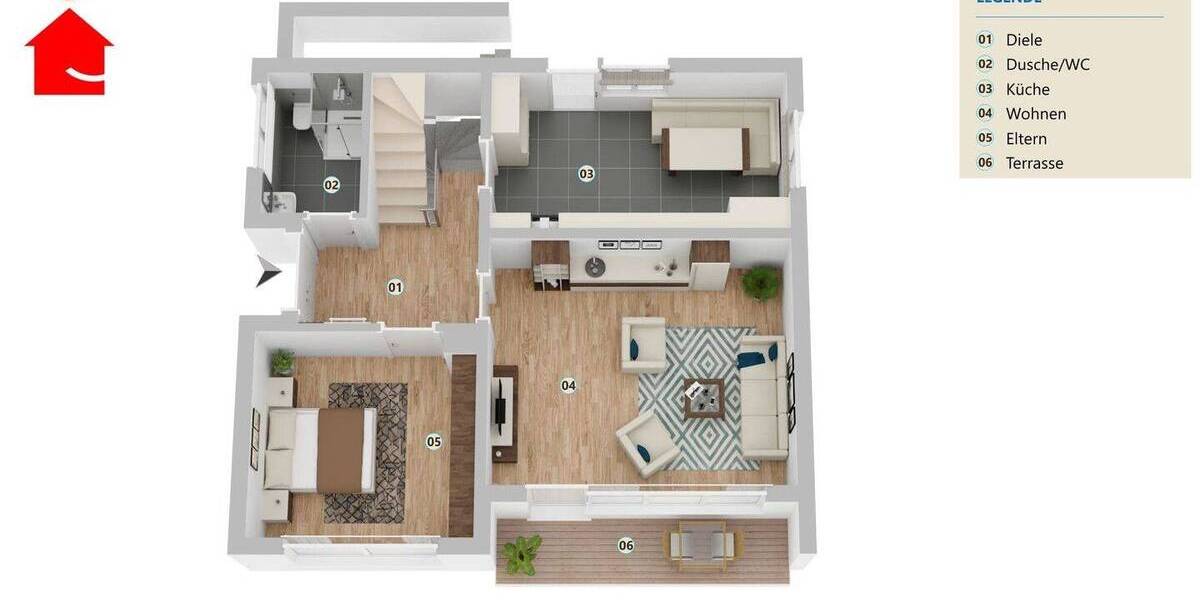 Einfamilienhaus Ibbenbüren Püsselbüren - 5 Zimmer, 139 m&sup2;, 309.000&euro; | Angebot:26879337