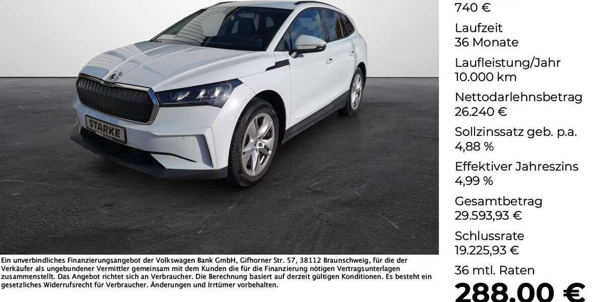 Skoda Enyaq 24.895 km 26.980 &euro; Georgsmarienhütte 49124
