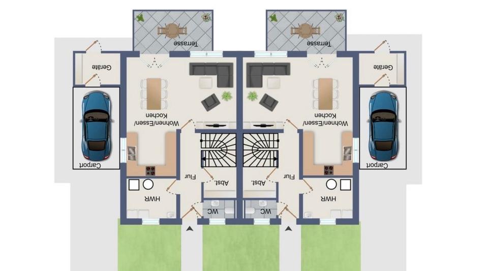 Doppelhaushälfte Melle Gesmold - 4 Zimmer, 130 m&sup2;, 1.500&euro; | Angebot:26149001