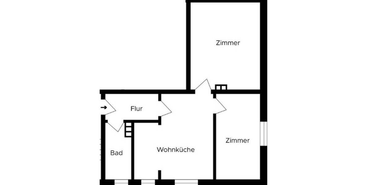 Etagenwohnung Osnabrück Schölerberg - 2 Zimmer, 45 m&sup2;, 540&euro; | Angebot:26789131