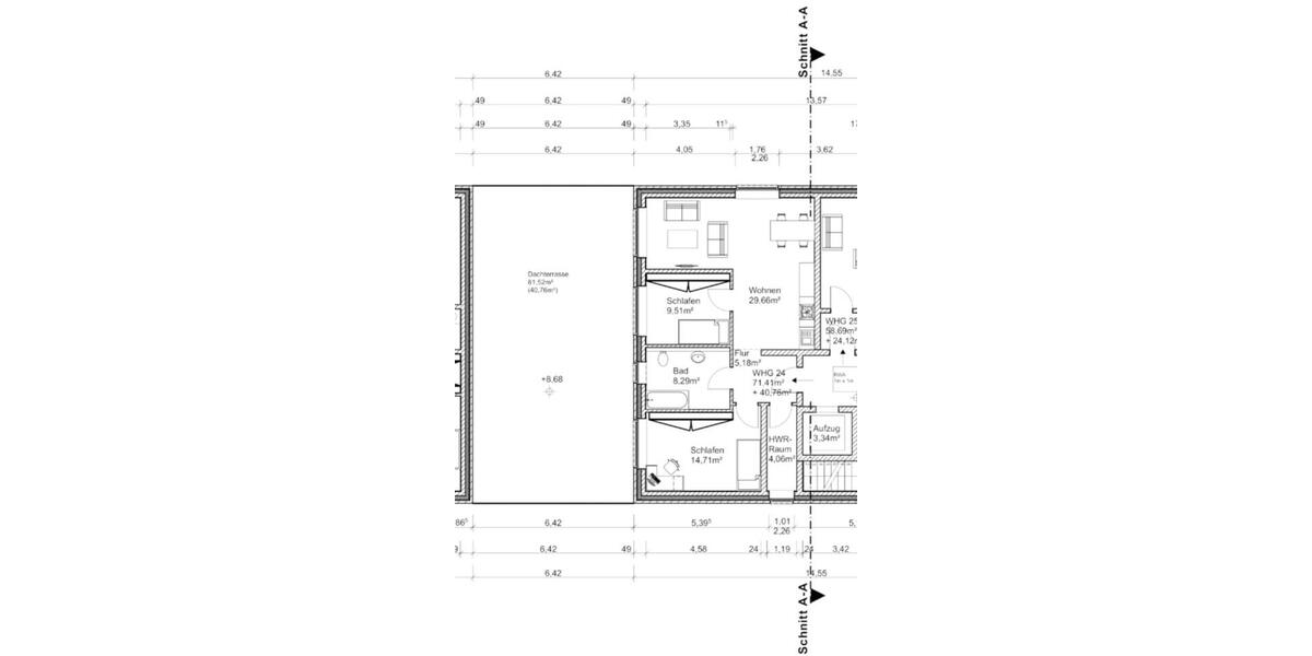 Dachgeschoßwohnung Osnabrück Hellern - 2 Zimmer, 110 m&sup2;, 1.750&euro; | Angebot:26322878
