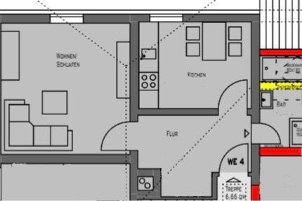 Wohnung Bad Essen - 1 Zimmer, 40 m&sup2;, 560&euro; | Angebot:25377532