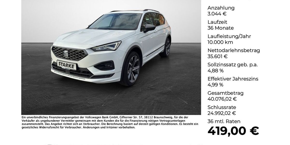 Seat Tarraco 45.740 km 38.295 &euro; Osnabrück 49078