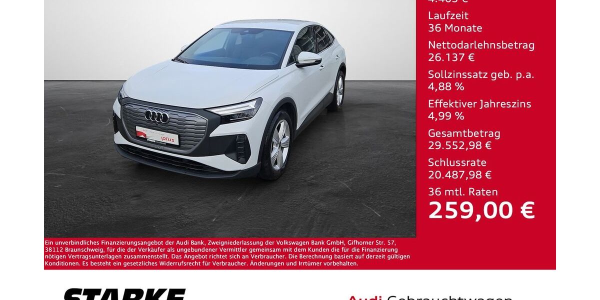 Audi Q4 e-tron 59.718 km 29.360 &euro; Osnabrück 49080