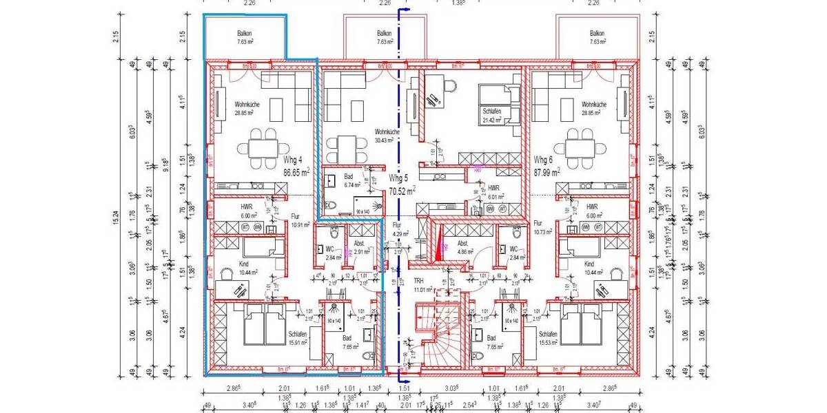 Etagenwohnung Bohmte Hinterfelde - 3 Zimmer, 86 m&sup2;, 285.950&euro; | Angebot:19308955
