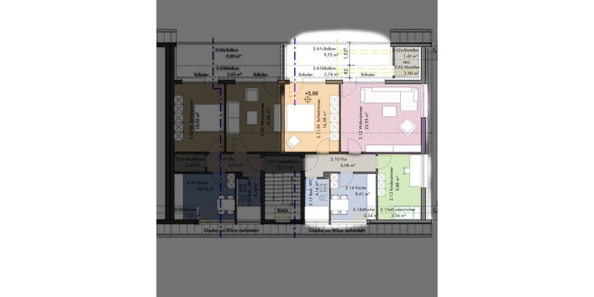 Etagenwohnung Osnabrück Sonnenhügel - 3 Zimmer, 75 m&sup2;, 1.115&euro; | Angebot:26731023