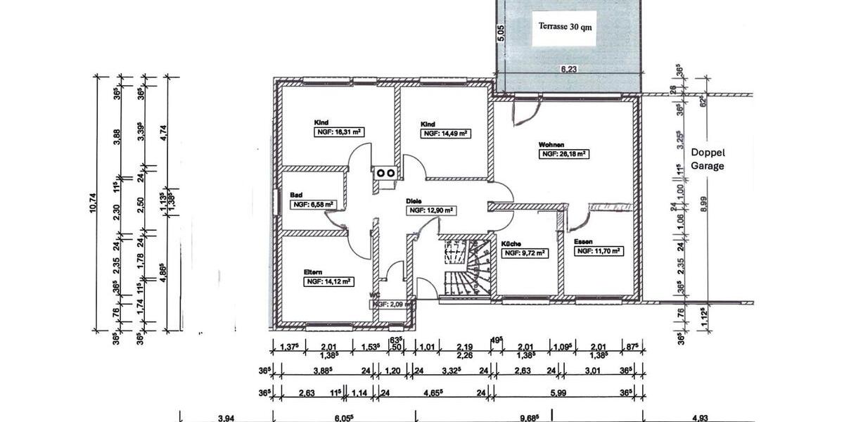Erdgeschoßwohnung Osnabrück Eversburg - 5 Zimmer, 110 m&sup2;, 380.000&euro; | Angebot:25158077