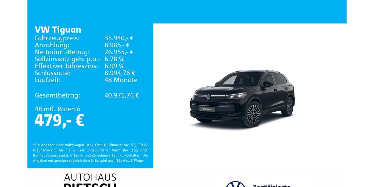 VW Tiguan 25.877 km 35.940 &euro; Melle 49324