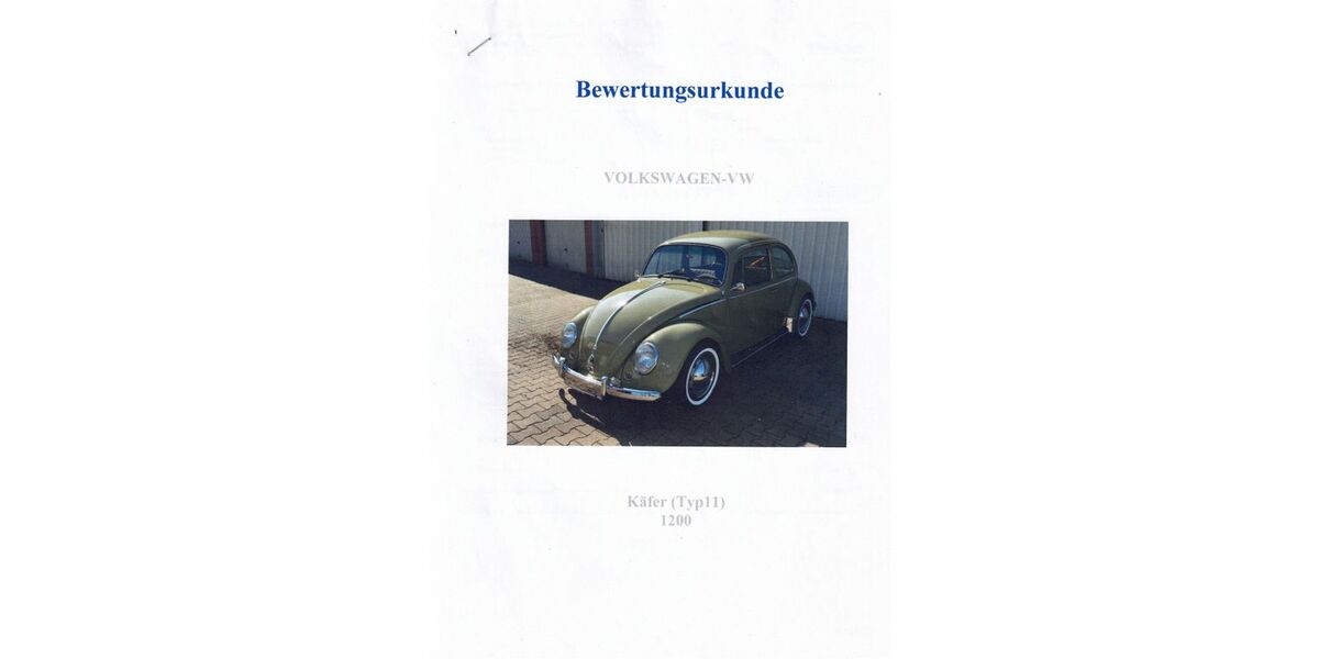 VW Käfer 1.100 km 19.850 &euro; Lienen 49536