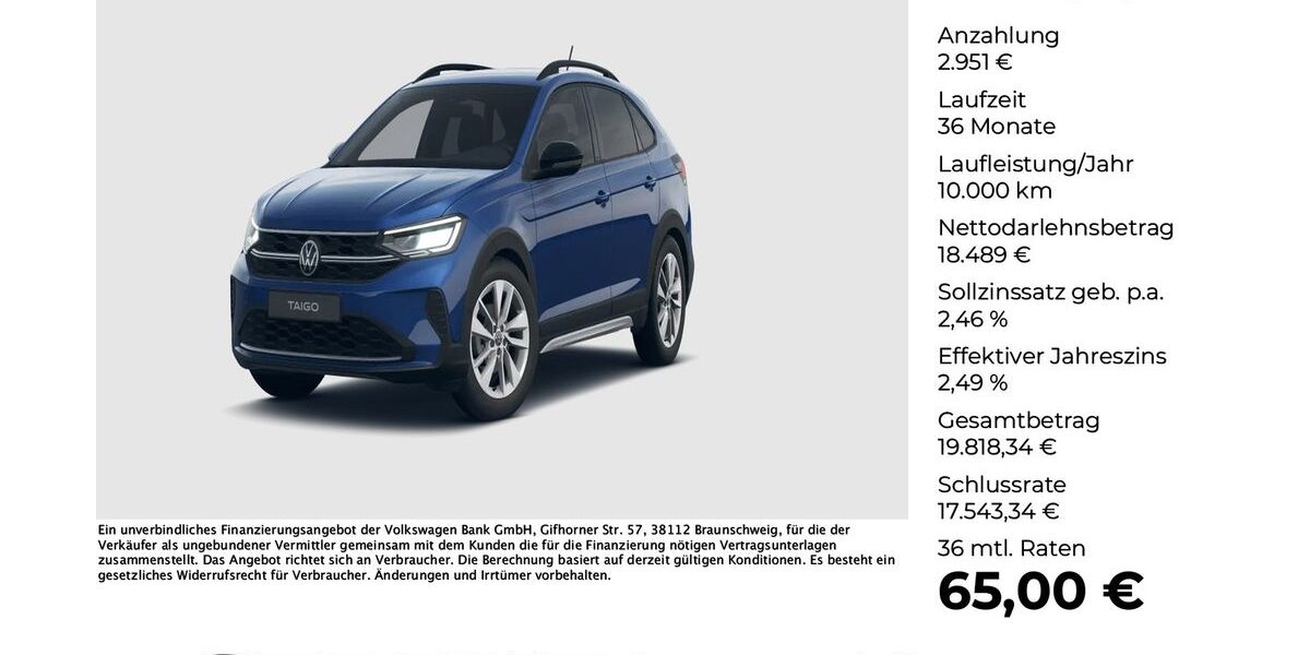 VW Taigo 18.212 km 21.330 &euro; Osnabrück 49078