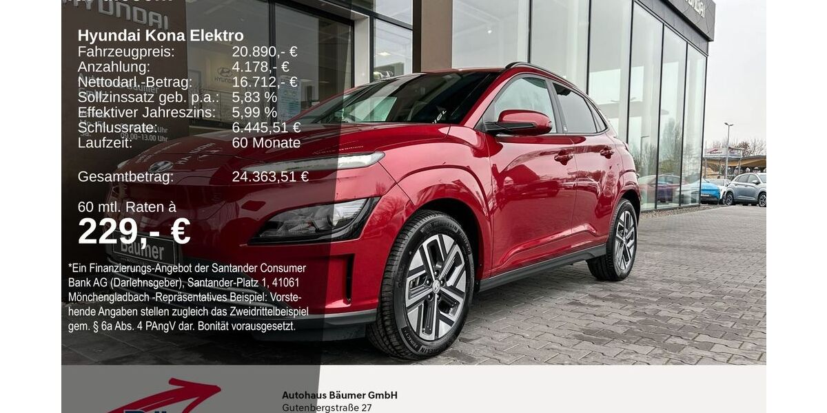 Hyundai KONA 40.983 km 20.890 &euro; Ibbenbüren 49479