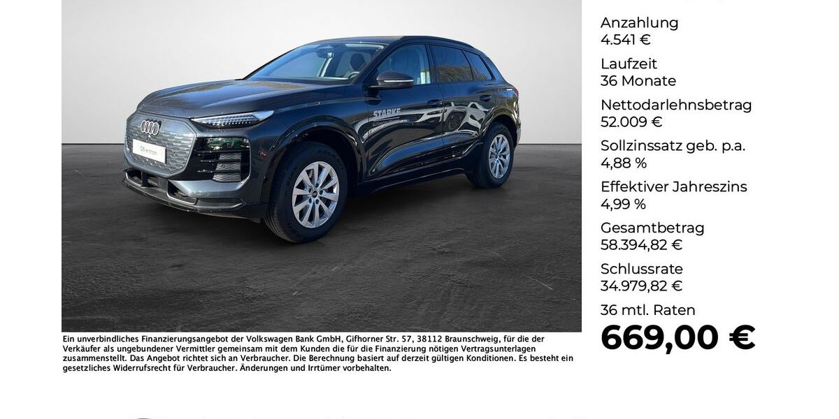 Audi Q6 e-tron 12.000 km 53.480 &euro; Osnabrück 49080